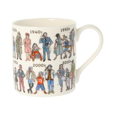 Fashion Through The Decades Mug 300ml