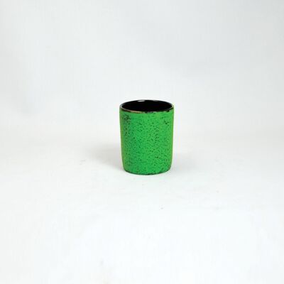 Vaso de hierro de 0,15 l de alto en verde claro