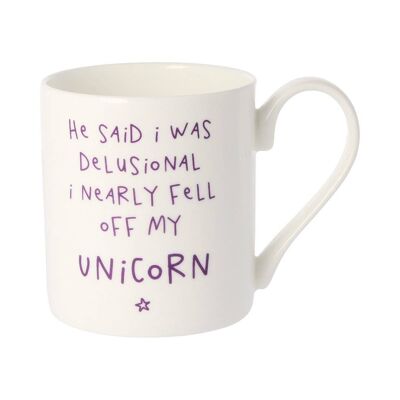 I Nearly Fell Off My Unicorn Mug 350ml