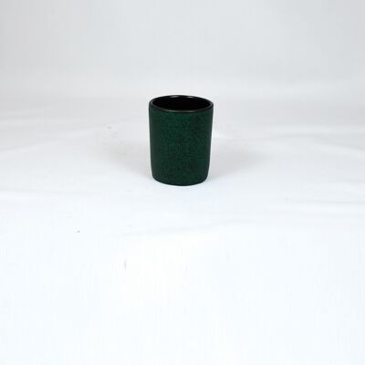 Iron cup 0.15l high in green