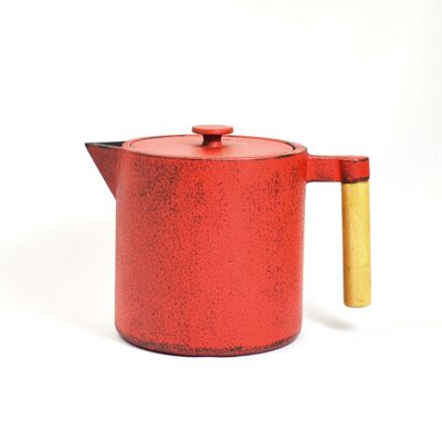 Chiisana 0.9l cast iron teapot chili
