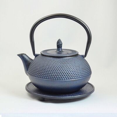 Arare cast iron teapot 1.2l blue