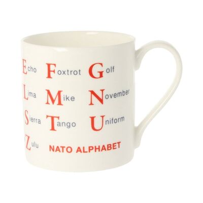 NATO Alphabet Mug 300ml