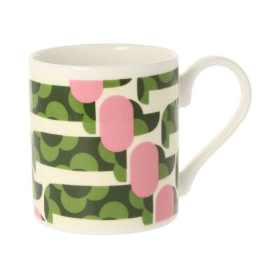 Orla Kiely 'Dog Show Pink/Green' Mug 300ml