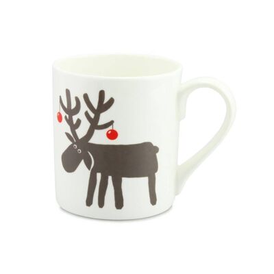 Reindeer With Baubles Mug 350ml