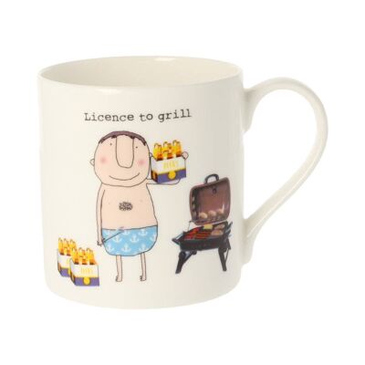 Rosie Made A Thing Licence To Grill Mug 350ml
