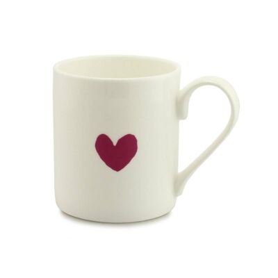 Small Heart Maroon mug 350ml