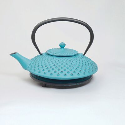 Kambin cast iron teapot 1.0l light blue