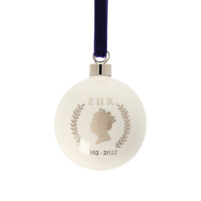 The Queen's Platinum Jubilee Silhouette Bauble