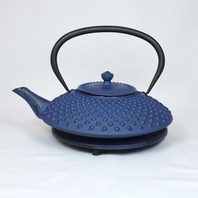 Kambin cast iron teapot 1.0l blue