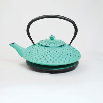 Kambin cast iron teapot 1.0l lucite green