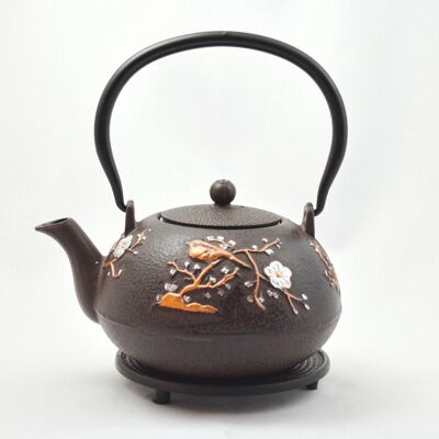 Antique cast iron teapot 1.2l rust
