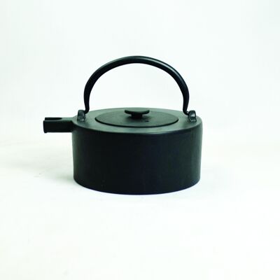 Tawa cast iron teapot 0.5l black stackable