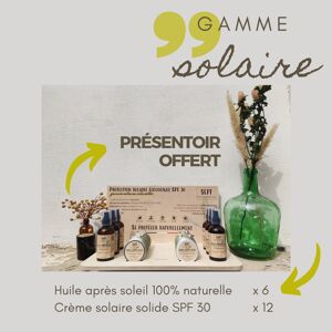 PRESENTOIR GAMME SOLAIRE (18 produits)