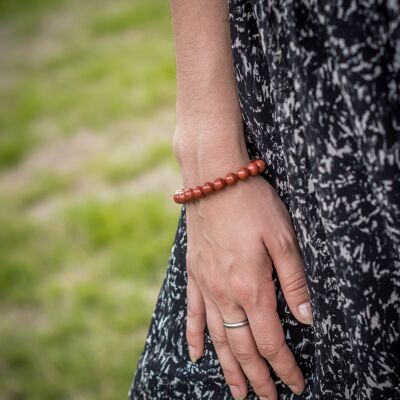 PULSERA JASPE ROJO