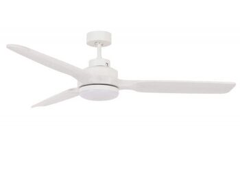 Lucci air - Ventilateur de plafond Shoalhaven avec télécommande et éclairage LED, blanc, pales en bois véritable 1