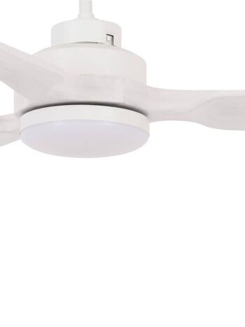 Lucci air - Ventilateur de plafond Shoalhaven avec télécommande et éclairage LED, blanc, pales en bois véritable 2