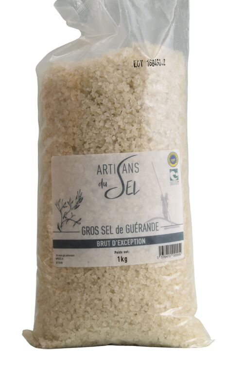 Gros sel de Guérande brut d'Exception - 1kg