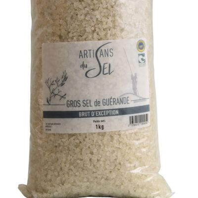 Exceptional raw Guérande coarse salt - 1kg