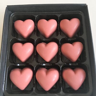 Luxury Ruby Raspberry & Champagne Chocolates - 25 Pcs