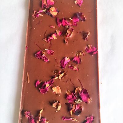 Saffron & Rose Single Origin Milk Chocolate 100g Ghana 40%