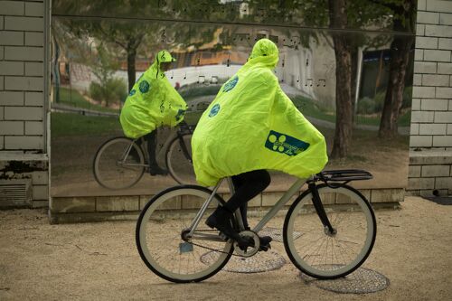 FULAP, Protection pluie poncho cape vélo recyclé,, Jaune