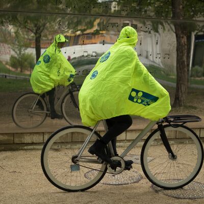FULAP, Protection pluie poncho cape vélo recyclé,, Jaune