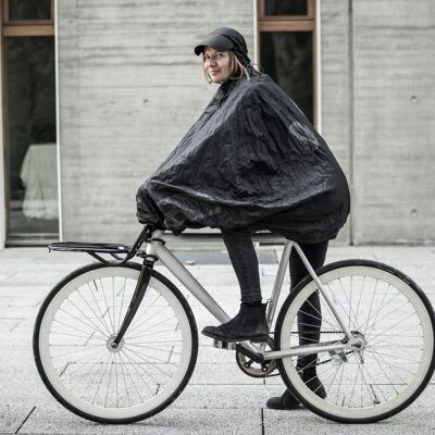 FULAP, Protección pluie poncho capa vélo reciclado,, Noir