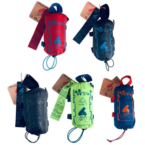 FULAP, Protection pluie poncho cape vélo recyclé,, Pack (x16)