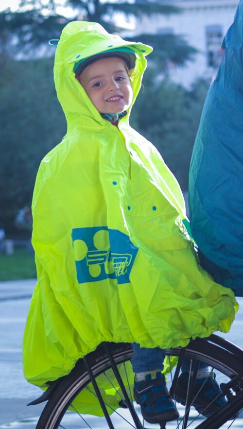 Achat FULAP Jr, Protection pluie poncho cape vélo recyclé, enfant, Jaune en  gros