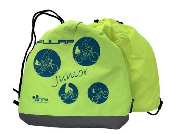 FULAP Jr, Protection pluie poncho cape vélo recyclé, enfant, Jaune 3