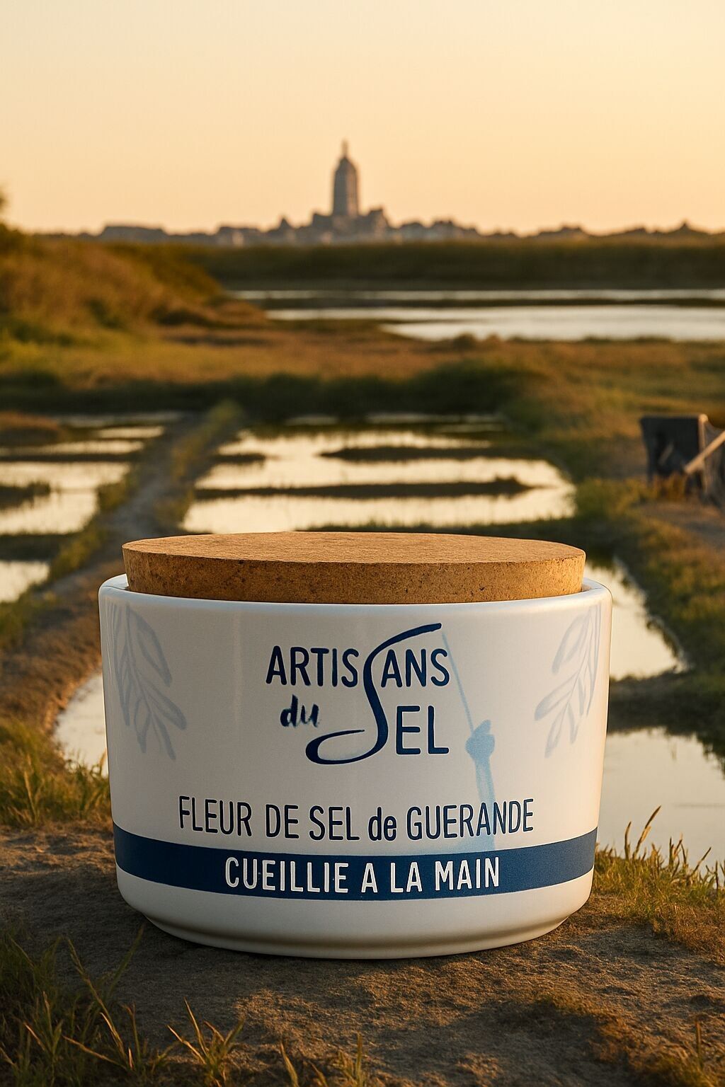 Guérande Fleur de Sel PGI – 100% Natural & Handmade – Ceramic 100g | Salt Artisans