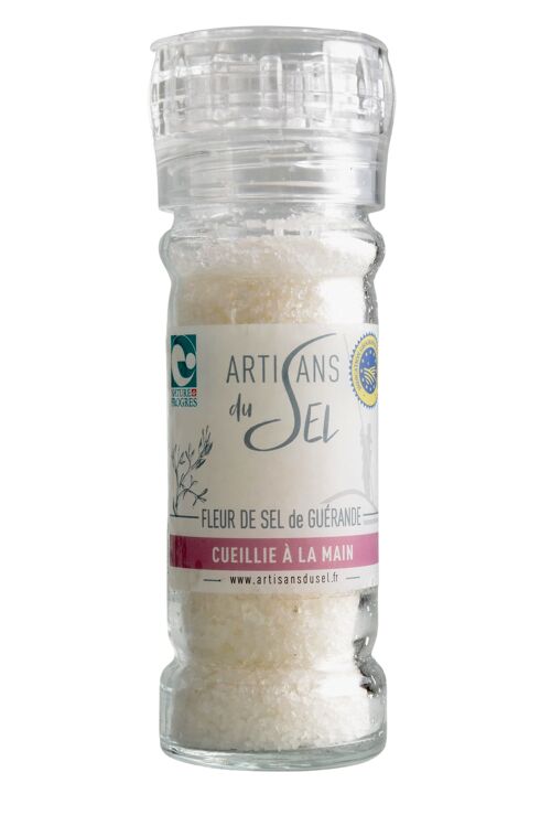 Fleur de sel de Guérande naturelle moulin - 80gr