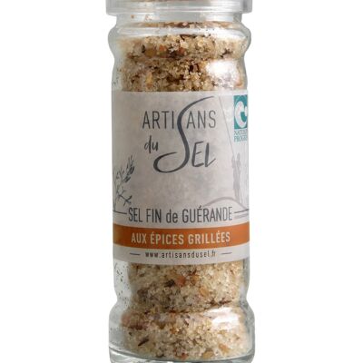 Molinillo de sal fina de Guérande con especias asadas - 80gr