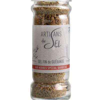 Fine Guérande salt mill with herbs for grilling - 80gr