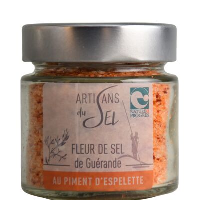 Fleur de Sel from Guérande with Espelette pepper - 85gr