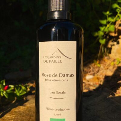Acqua floreale alla rosa damascena 100 ml con spray