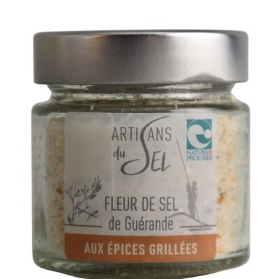 Fleur de Sel from Guérande with grilled spices - 85gr