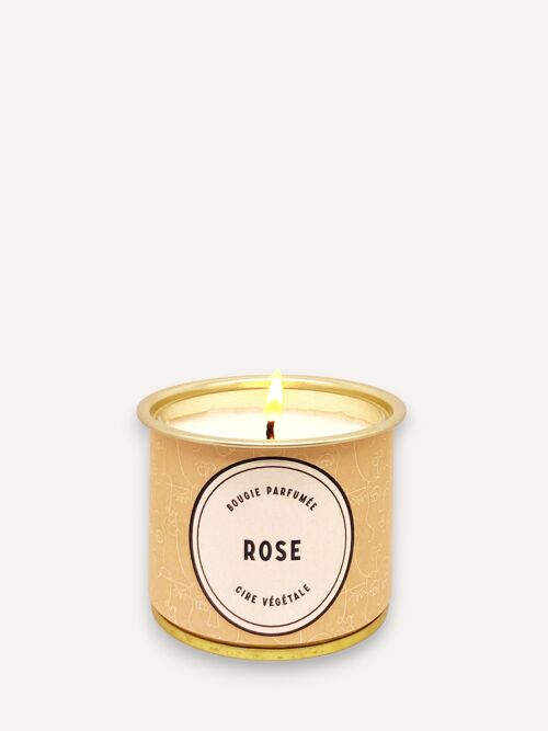 Miss Rose - Bougie végétale parfum Rose 160gr