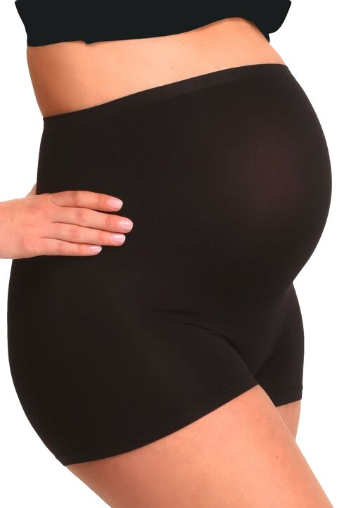 Maternity Boxer Shorts with shapewear effect (Black)
