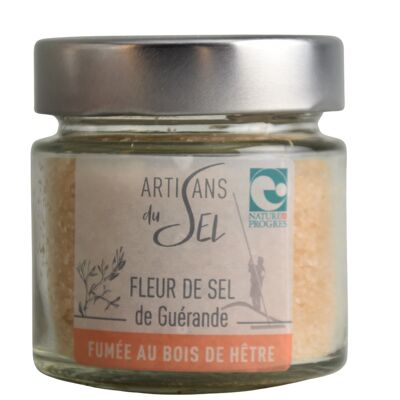 Flor de sal de Guérande ahumada con madera de haya - 85gr