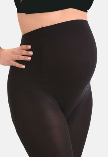 Collant de Grossesse Opaque 60den Noir XXL 3