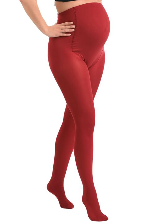 Opaque Maternity Tights 60den Red
