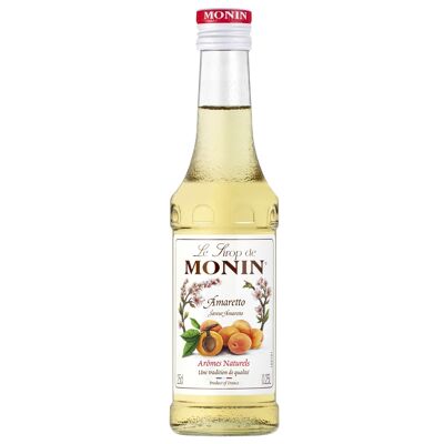 MONIN Amaretto-Geschmackssirup für Heißgetränke oder Cocktails - Natürliche Aromen - 25cl