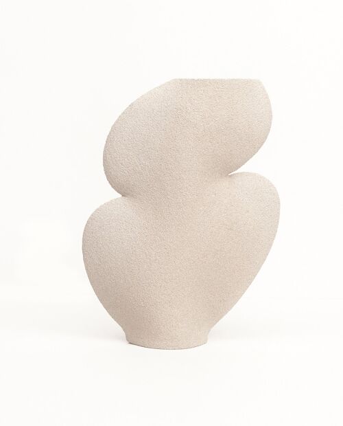 VASE EN CERAMIQUE 'ELLIPSE N°1- BLANC'