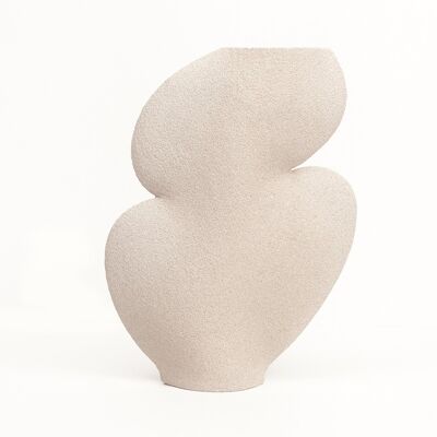 VASE EN CERAMIQUE 'ELLIPSE N°1- BLANC'