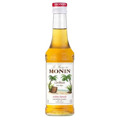 MONIN Rumgeschmackssirup für Cocktails - Natürliche Aromen - 25cl