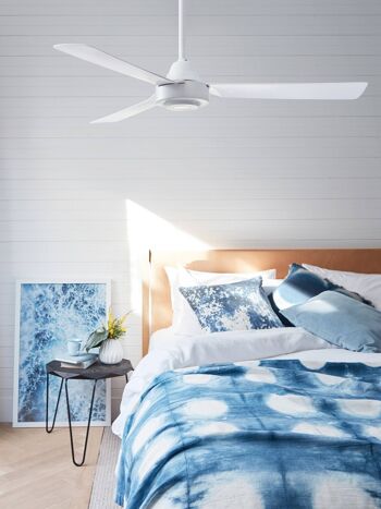 BAYSIDE - Ventilateur de plafond Calypso sans lumière, blanc 2