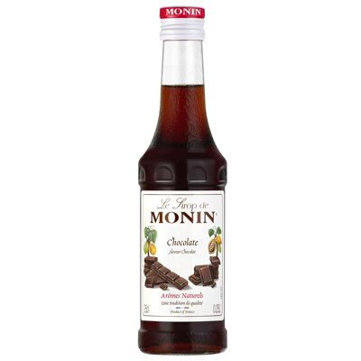 MONIN Sirup mit Schokoladengeschmack für Heißgetränke und Desserts – Natürliche Aromen – 25 cl