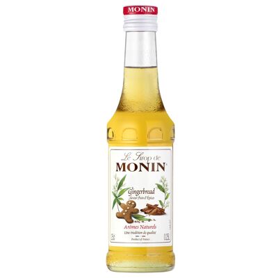 MONIN Sirope Sabor Pan de Jengibre para cócteles y limonada - Sabores naturales - 25cl
